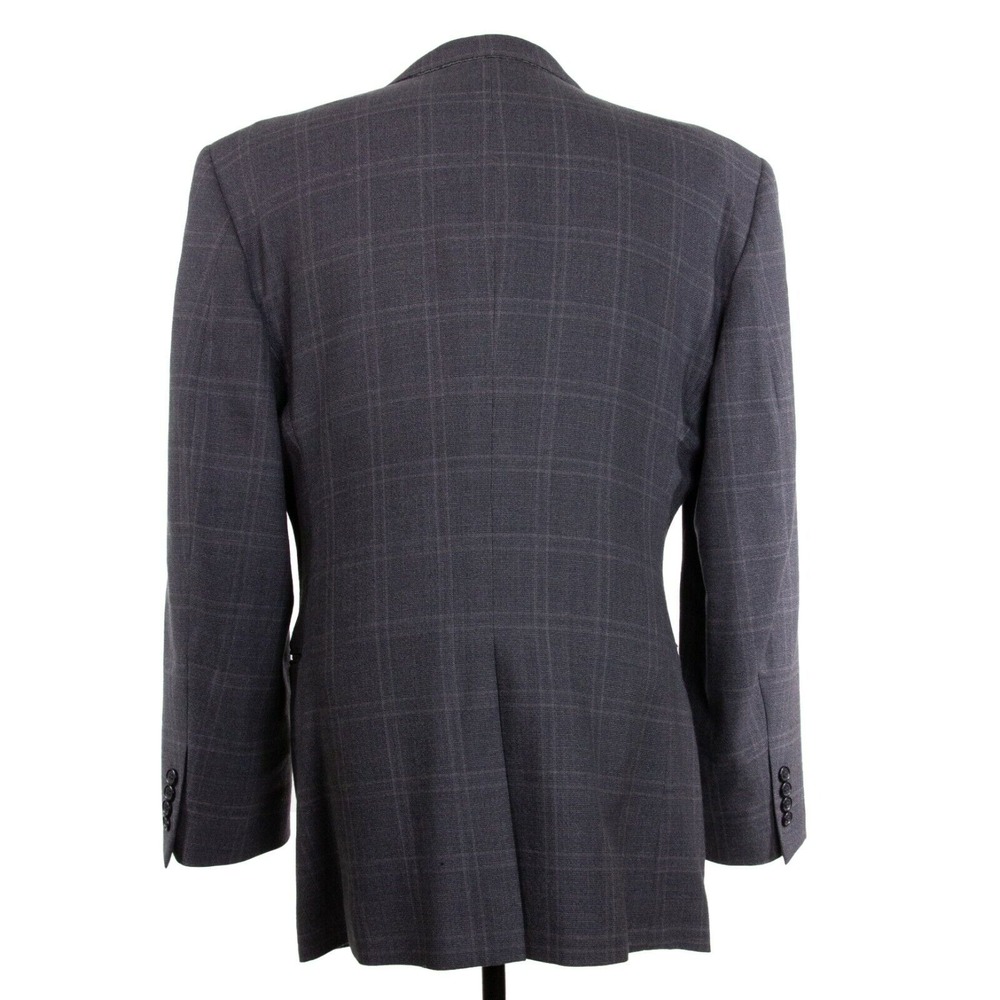 NWT Jos A Bank Mens 40R Gray Check 2btn Wool Sport Coat Jacket‎ MSRP $595 - Picture 7 of 11